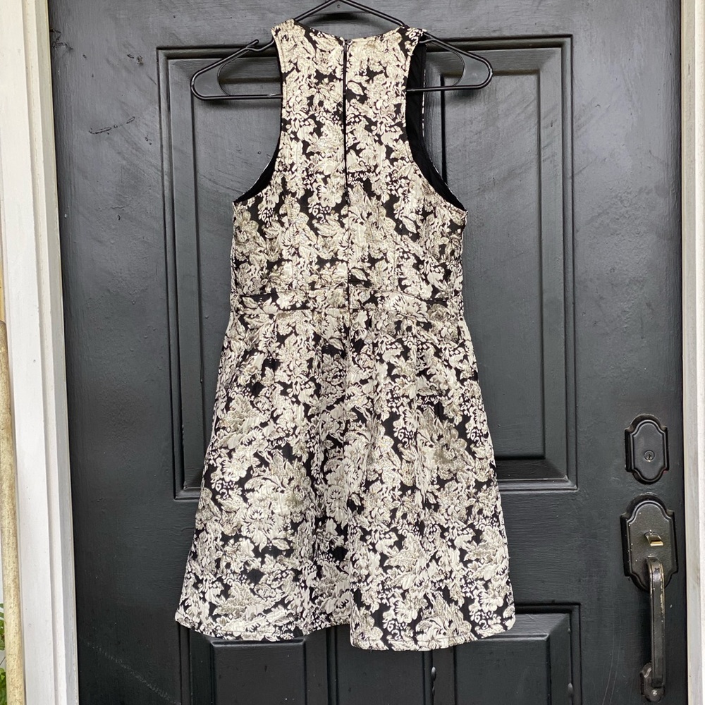 Abercrombie & Fitch Metallic Floral Damask Party Dress - Picture 2 of 6